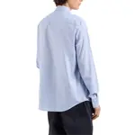 Футболка с вышитым логотипом ARMANI EXCHANGE, синяя - фото 4