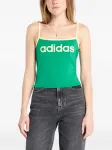 Топ с логотипом Adidas, зеленый - фото
