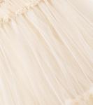 Платье из тюля с оборками Monnalisa, бежевый - фото 2