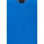 Свитер Fynch Hatton Air Cotton v neck, синий - фото 3