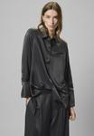 Блуза My Essential Wardrobe Button-down blouse, Asphalt/Dark Grey - фото