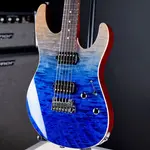 Suhr Modern с установленной шеей, ограниченное издание, синий градиент - фото 3