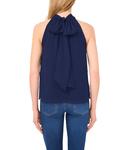 Топ CeCe Sleeveless Halter Top With Back Bow, Classic Navy - фото 2