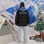 Пуховик Unisex NBNO, серый (серый клетчатый капюшон) - фото 7