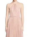 Платье Марисоль с металлизированной нитью Halston, розовый - фото 3