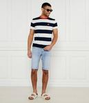 Футболка мужская Tommy Jeans с полоску с контрастным воротником, синий/белый - фото 2