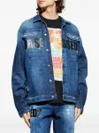 Джинсовая куртка с принтом Dsquared2, синий - фото 3