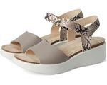 Туфли ECCO Flowt Wedge Cork Sandal, цвет Moonrock/Python - фото