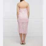 Кружевное платье Patrizia Pepe, розовый - фото 3