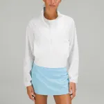 Lululemon Водоотталкивающая эластичная куртка женская, Windmill Light Blue - фото 9