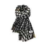 Вязаный шарф унисекс Jeep, синий серый/черный - фото 4