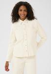 Блузка на пуговицах Kaffe, кремовый - фото