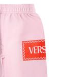 Спортивные брюки с логотипом Versace Kids, розовый - фото 3