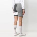 Шорты с кулиской на 4 планках THOM BROWNE, серый - фото 5