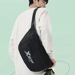 XTEP Тканевая слинг-сумка унисекс черно-белая, Black Style 2 - фото 6