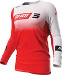 Shot contact scope motocross jersey, Red/White - фото