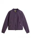 Бомбер с манжетами в рубчик WOOLRICH, фиолетовый - фото