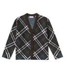 Клетчатый шерстяной кардиган Burberry Kids, Snug Ip Check - фото