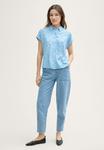 Блуза TOM TAILOR DENIM Button-down blouse, Small Flower Print/Light Blue - фото 2