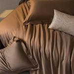 LUOLAI HOME Постельное белье 4 предмета, 150 см, простыня, розовый камелия - фото 7