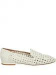 Плетеные лоферы Chantal, белый - фото