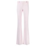 Расклешенные брюки из крепа Alexander McQueen, розовые - фото