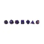 Темно-фиолетовый гранит с золотом (7), Dice - 7 Piece Poly Sets - Fossil/Granite (Easy Roller Dice) - фото