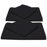 Постельное белье julie 135/200 см + наволочка 80/80 см черный renforceé комплект из 2 шт., черный - фото 3