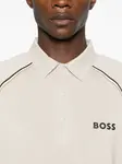 Поло с логотипом Boss, нейтральный - фото 4