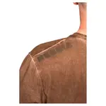 Футболка Nebbia Washed-off oversized heritage 355, коричневый - фото 4