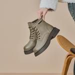 Ботинки Martin Boot женские Gemeiq, хаки - фото 13