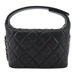 CHANEL Женская сумка из телячьей кожи черная - фото 3