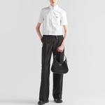 Повседневные брюки женские угольно-серые Prada - фото 2