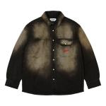Рубашка Palace Scripty Denim Shirt, Sand Wash Black - фото