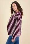 Топ JoJo Maman Bébé STRIPE MATERNITY, Wine/Bordeaux - фото 3