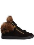 Giuseppe Zanotti Nicky suede sneakers, черный - фото