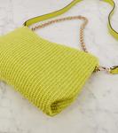 Сумка через плечо из рафии Callie Jimmy Choo, Lemon - фото 6