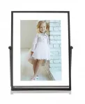 Металлическая мольбертная фоторамка, 4" x 6" Lawrence Frames, black - фото 4