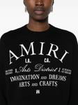 Джемпер с вышитым логотипом AMIRI, черный - фото 5