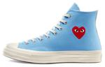 Кроссовки x comme des garcons play chuck 70 high 'bright blue' Converse, синий - фото 2