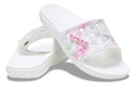Шлепанцы и сланцы Crocs Classic Bleach Dye Slides 'White Pink' - фото 3
