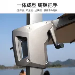 Солнцезащитный зонт Green Water со стойкой Leo 100 мм, квадартный, 3x3 м, LED-подсветка, база до 210 кг, хаки - фото 5