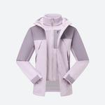 Детская зимняя флисовая утеплённая куртка для походов Quechua SH500 фиолетовая - фото 2