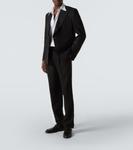 Двубортный льняной пиджак Dolce&Gabbana, черный - фото 2