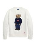 Свитер с медведем Polo Bear и флагом Ralph Lauren, белый - фото 5