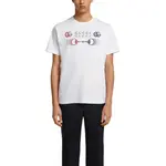 Футболка с принтом логотипа GUCCI, белый - фото 2