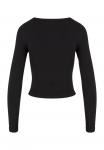 Топ Urban Classics Long sleeved top, Black - фото 7