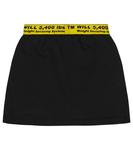 Юбка из хлопкового джерси Off-White, черный - фото 4