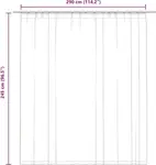 Плотная штора Maison Exclusive с крючками, синяя, 290 x 245 см Prolenta - фото 7