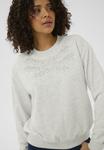 Толстовка Kaffe KADANIELA SWEATSHIRT, Light Grey Melange/Light Grey - фото 4